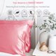 thumbnail image 2 of Miruxia Paquete de 2 fundas de almohada de satén para cabello y piel, fundas de almohada de satén con cierre de sobre (blanco, tamaño estándar 20 x 26 pulgadas) Vhermosa, 2 of 8