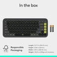 thumbnail image 4 of Logitech POP ICON Keys Wireless Bluetooth Keyboard, Comfortable Typing, Programmable Keys, Easy-Switch Between up to 3 Devices, for Laptop, Tablet, P, 4 of 12