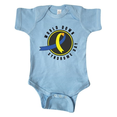 

Inktastic World Down Syndrome Day with Yellow and Blue Ribbon Gift Baby Boy or Baby Girl Bodysuit