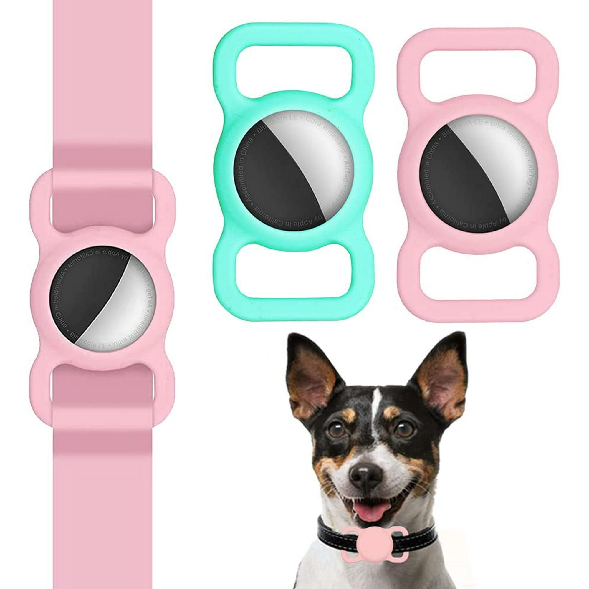 Support de suivi pour collier de chien AirTag, étui Slilcon étanche pour  Air Tag 2021, accessoires AirTag anti-rayures 
