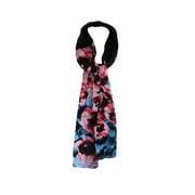 Jones York Black Multi Floral Oblong Scarf OS