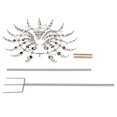 thumbnail image 3 of Metal Wind Spinner,Magical Windmill Silver Color Garden Wind Spinner Magical Metal Windmill Expertly Crafted, 3 of 8