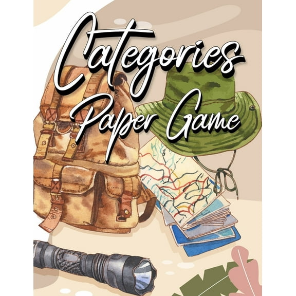 Categories Paper Game: 120 Paper Sheets for Playing Scattergories Board Game - Score Game Record Book, (Paperback)
