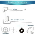 thumbnail image 3 of 2 Set Tub Spout Diverter Repair Kit for Bathroom Shower Bathtub, 3 of 5