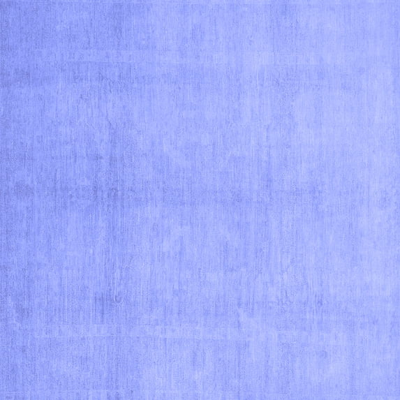 Ahgly Company Machine Washable Indoor Square Oriental Blue Modern Area Rugs, 7' Square