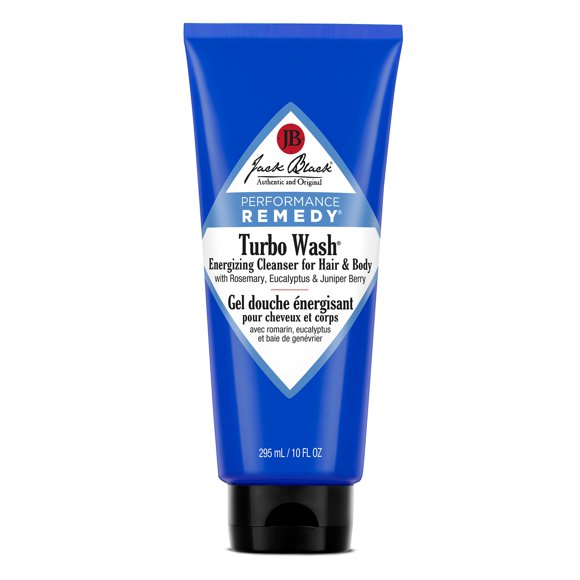 Limpiador Jack Black Turbo Wash energizante para cabello y cuerpo, 300 ml