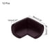 thumbnail image 2 of Uxcell 12 Pack Protector de Esquinas, Protectores de Esquinas para Mesa en Forma de L (Marrón), 2 of 6