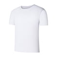 thumbnail image 2 of COSFO Men's T-Shirts Summer Short Sleeve White Cotton Undershirts Workout Casual Pullover Slim Fit Crew Neck Classic T-Shirt, 2 of 5