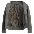 thumbnail image 2 of Gioberti Men's Padded Faux Suede Bomber Jacket with Warm Inner Padding, 2 of 5