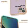 thumbnail image 5 of for iPhone 13 Case, Slim Shockproof Electroplated iPhone 13 Protective Phone Case, Purple, 5 of 11