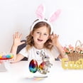 thumbnail image 3 of Colorful Easter Bunny Acrylic Decor - Modern 2D Flat Tabletop Ornament for Living Room, Bedroom, Office Desk, Compact 15cm Festive Home Accent & Spring Gift Idea, 3 of 6