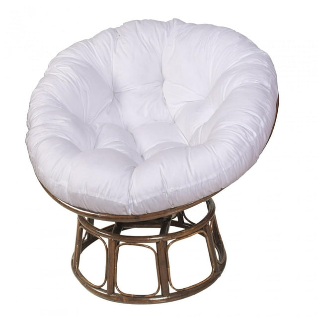 Coussin de Chaise Hamac Coussin de Chaise Balançoire Oeuf Coussin Épaissi de Remplacement pour Porche Balançoires Blanc