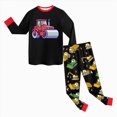 thumbnail image 6 of Gibobby Toddler Baby Boy Fall Winter Clothes 0-24Months 2t 3t 4t Color Block Long Sleeve Sweatshirt Tops Joggers Pants Outfit Sets(5-6 Years,Red), 6 of 6