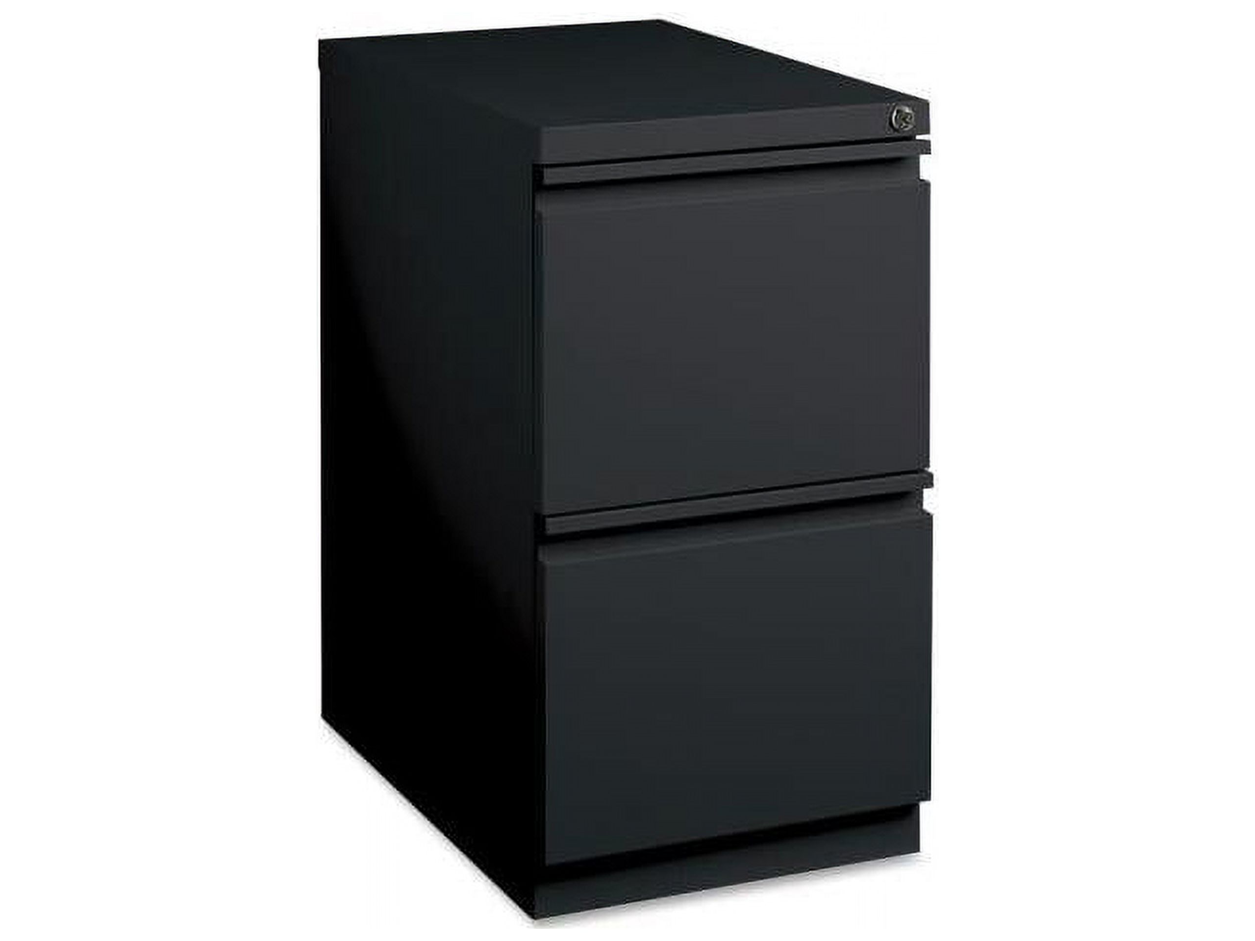 2 Drawers Vertical Steel Lockable Filing Cabinet, Black - image 3 of 12