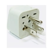 Universal to American Grounded Plug Adapter