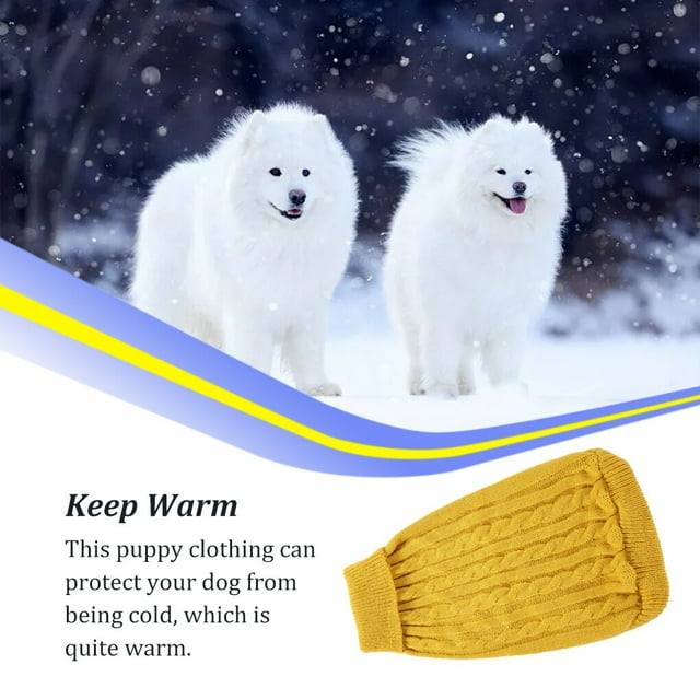 serony Vêtements pour Chiens Polyester Animaux de Compagnie Fournitures Chiens Gilet Chemise de Chiot Rayé Différentes Tailles Chiots Robe Quatre Saisons Accessoires pour Animaux de Compagnie Jaune 3XL