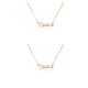 thumbnail image 1 of Collar del zodiaco Minnieouse Letra inglesa Doce Signo del zodiaco Oro rosa, 1 of 6