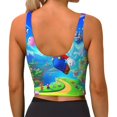 thumbnail image 3 of Lsque Mario Printed Women'S Sports Bra, Compression, Moisture Wicking, High-Impact Sports Bra For Women,Supportive sports bra-Large, 3 of 9
