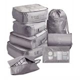 8PCS Travel Suitcase Storage Bag Set Luggage Organizer Bags Clothes Packing Cube 