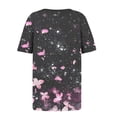 thumbnail image 4 of Zorckvet Summer Shirts for Women Tunics Tops Trendy Plus Size Crewneck Short Sleeve Womens Blouses, 4 of 5