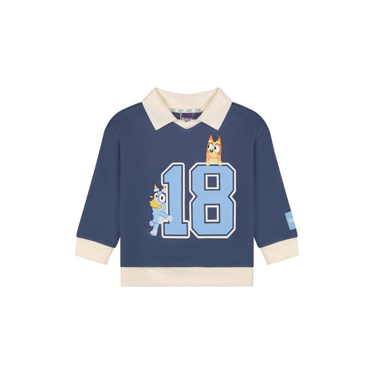 Bluey Toddler Boy Long Sleeve Rugby Shirt photo 4