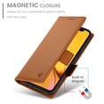 thumbnail image 2 of Compatible with iPhone XR Wallet Case, Classic PU Leather Flip Folio Case with Card Holders Kickstand [Shockproof TPU Inner Shell] Phone Cover for iPhone XR, Brown, 2 of 7