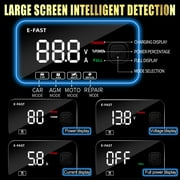 E-FAST Car Battery Chargers /6A Full Automatic Battery Chargers Maintainer 3-Stage Portable Trickle Chargers Battery Desulfat