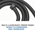 thumbnail image 2 of Black stainless steel handheld shower hose, 2 of 8