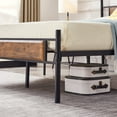 thumbnail image 5 of VECELO 3-Piece Queen Bedroom Set, Metal Platform Bed Frame and 2 Glass Top Nightstands, 5 of 7