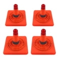 thumbnail image 3 of Cono de tráfico plegable naranja reflectante de 4 piezas, cono de seguridad de estacionamiento emergente plegable con luz LED de 18 pulgadas, 3 of 14