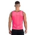 thumbnail image 2 of Jhaoyu Men's Mesh Active Tank Top Basketball Jersey Vest Muscle Exercise T-shirt See Through Night Hot Pink L, 2 of 7