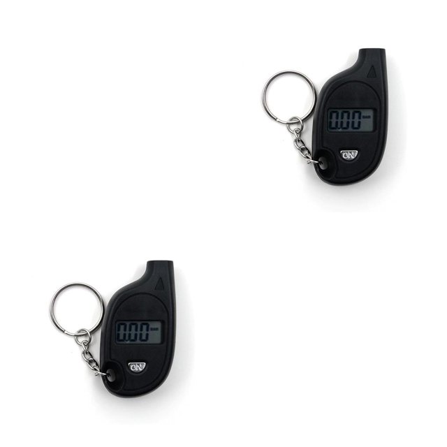 Speravity Medidor de presión de aire de neumáticos Medidor de neumáticos digital Probador portátil Amarillo Negro 2piezas Speravity CBP212858