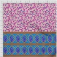 thumbnail image 2 of oneOone Silk Tabby Fabric Geometric|Leaves & Floral Panel Print Fabric By The Yard 42 Inch Wide, 2 of 3