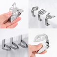 thumbnail image 2 of Hfatmos Clips Para Mantel De Acero Inoxidable Resistente Al Viento, Soporte Para Mantel, Clip Para Mantel Para Picnic Al Aire Libre, Restaurante, Cocina, Fiesta, 6 Unidades, 2 of 5