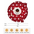 thumbnail image 6 of 13 Inch Round Placemats Set of 6, Christmas Tree Non Slip Heat Insulation PP Table Mats, Red Winter Xmas Snowflake Farmhouse Washable Place Mats for Kitchen Dining Party Table Decor, 6 of 7