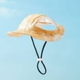 thumbnail image 3 of Pet Sun Hood - Tie-Dye Fisherman Hat, Breathable Adjustable, for Dogs/Cats Spring/Summer Outdoor, 3 of 5