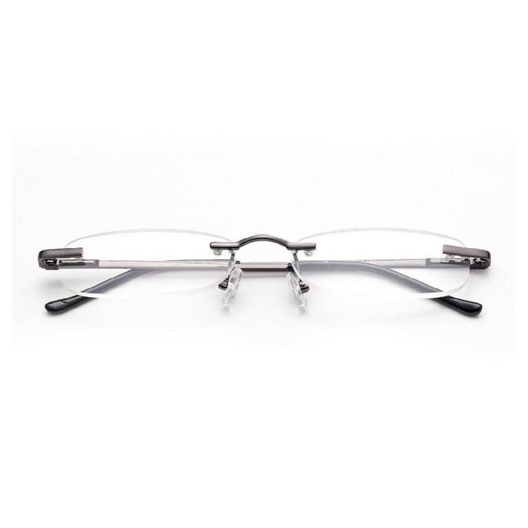 Small rimless reading glasses online