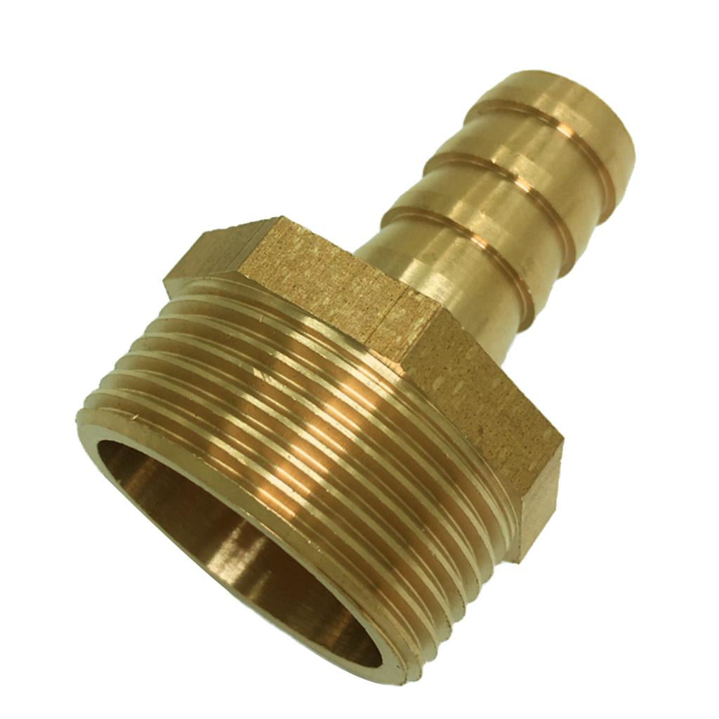 Brass 25mm Hose Barb to 3/4" PT Male Thread Pneumatic Pipe Fitting Coupler 