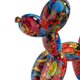 thumbnail image 2 of Perro Escultura Estatua Estatua de escultura de perro de resina Graffiti colorido Perro de globo nórdico para escritorio (BS970), 2 of 6