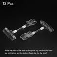 thumbnail image 3 of Uxcell Adjustable Plastic Sign Clip 160mm 360 Degree Rotatable Bending Merchandise Clip for Store, Office,Clear 12 Pack, 3 of 5