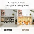 thumbnail image 6 of Orange Thanksgiving Sink Skirt Curtain 32''x55'',Fall Country Pumpkin Leaves Flowers Cabinet Door Curtain Pantry Utility Curtains,Bathroom Kitchen Laundry Privacy Drape Waterproof Dishwasher Curtains, 6 of 9