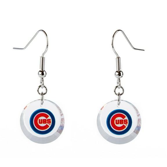 Chicago Cubs Swarovski Pick Off Earrings