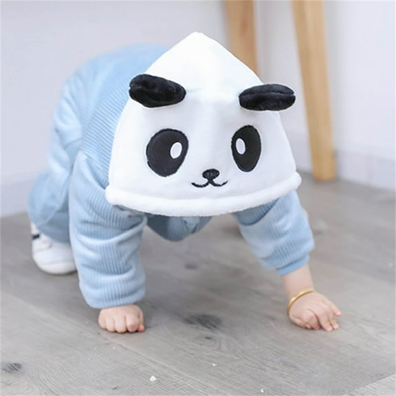 Baby Girls Boys Jumpsuit Cute Design Cartoon Animal Hooded Jumpsuit Romper Winter Baby Girl Clothes for Babies 9-12 Months