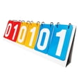 thumbnail image 4 of yotijay Scoreboard Flip Scoreboard Team Games 6 digits Score Flip Cards Competition Flip Red Yellow Blue, 4 of 9