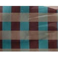 thumbnail image 4 of oneOone Georgette Viscose Teal Blue Fabric Gingham Check Fabric For Sewing Printed Craft Fabric By The Yard 42 Inch Wide, 4 of 4