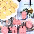 thumbnail image 4 of CNKOO 6Pcs/Set Chocolate Molds 3D Cartoon Press Type Easy Demoulding Non-stick Cake Decorating Reusable Biscuit Castle Moon Fondant Molds Baking Tool, 4 of 8