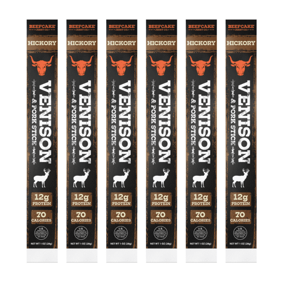 BeefCake Venison Sticks, 6 pack