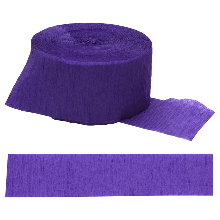 Crepe Paper - Streamers Party Decorations - 70 ft. Rolls - Purple - 4 Pack  