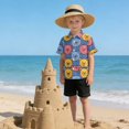 thumbnail image 6 of Dailycode Small Short Sleeve Button Down Shirts Red Yellow Blue Bears Face Casual Shirt 3-10 Years, 6 of 9