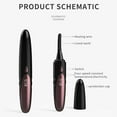 thumbnail image 4 of Heated Lash Curlers Rechargeable Electric Lash Curler Electric Eyelash Curler with 4 Temp Settings, 4 of 8